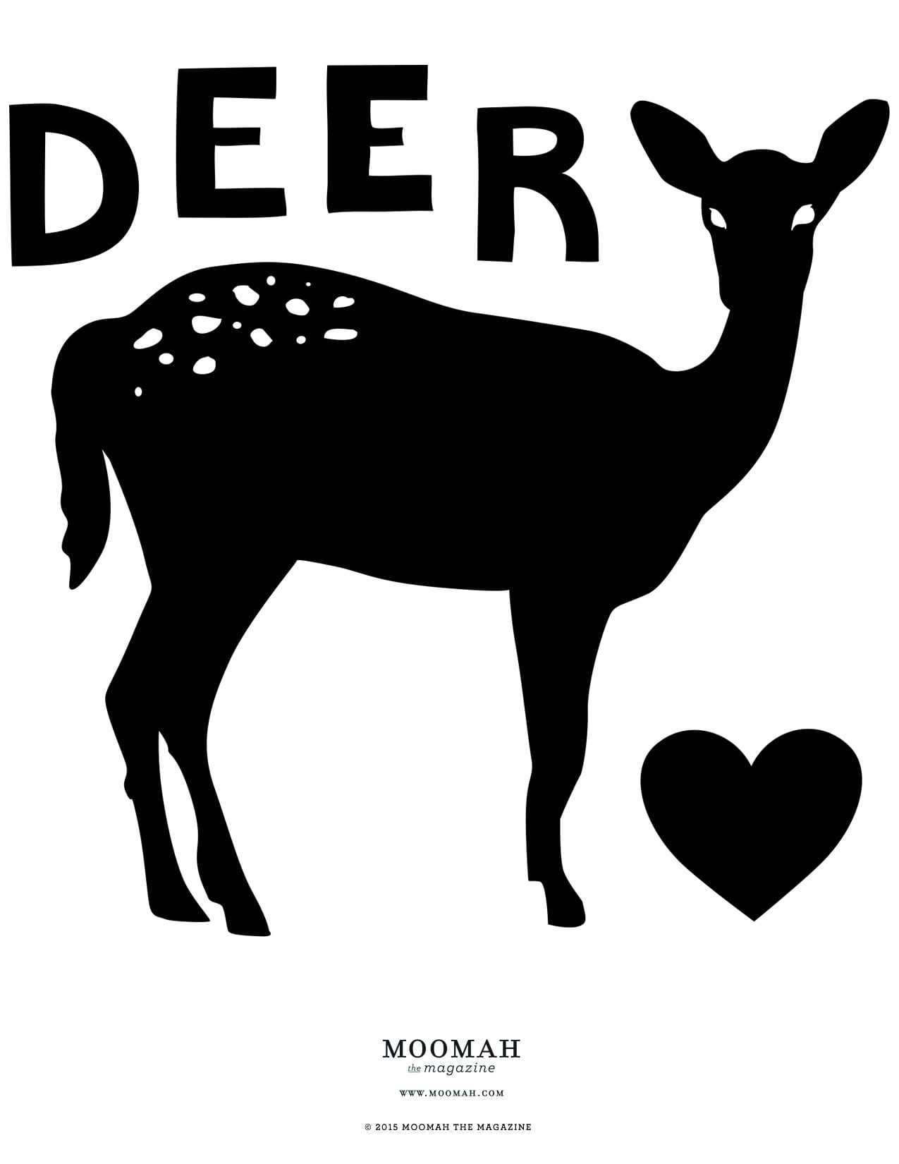 Darling Deer Collage Downloadable Template